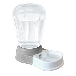 New. Automatic Pet/ Dog Water Bowl Dispenser 1.58 Gallon (6 L) – BPA-Free. Grey.